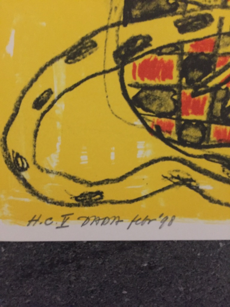 Corneille ( CoBrA ) H.C. zeefdruk/Litho  1998 kopen? Bied vanaf 1!