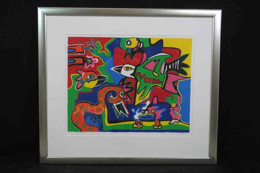 Marianne Naerebout: Zeefdruk, One more reason - Ingelijst kopen? Bied vanaf 120!