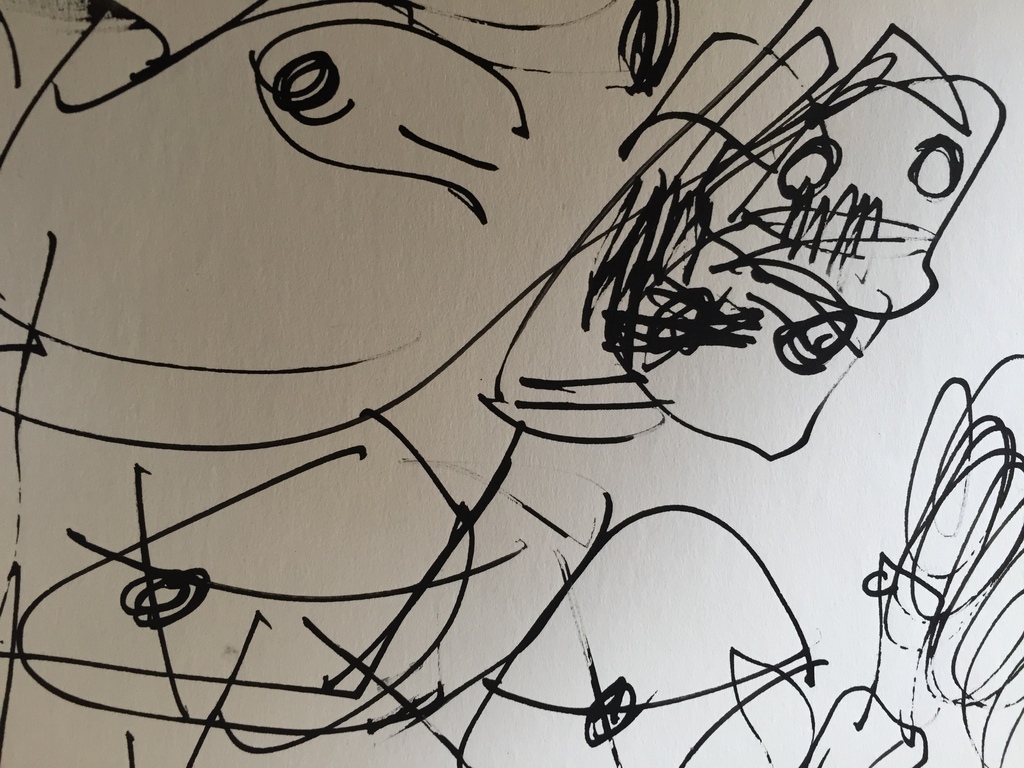 JAN SIERHUIS Unieke INKT tekening 1968 kopen? Bied vanaf 1!