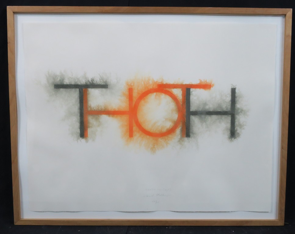 Carel Blotkamp: Houtdruk, THOTH - Ingelijst verkocht voor € 110!