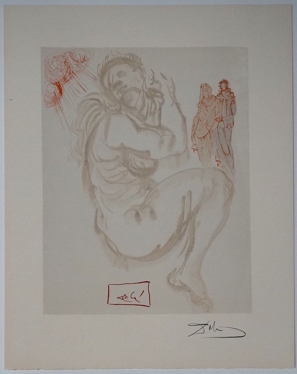 Salvador Dali - La Divina Comedia - handgetekende houtsnede kopen? Bied vanaf 150!