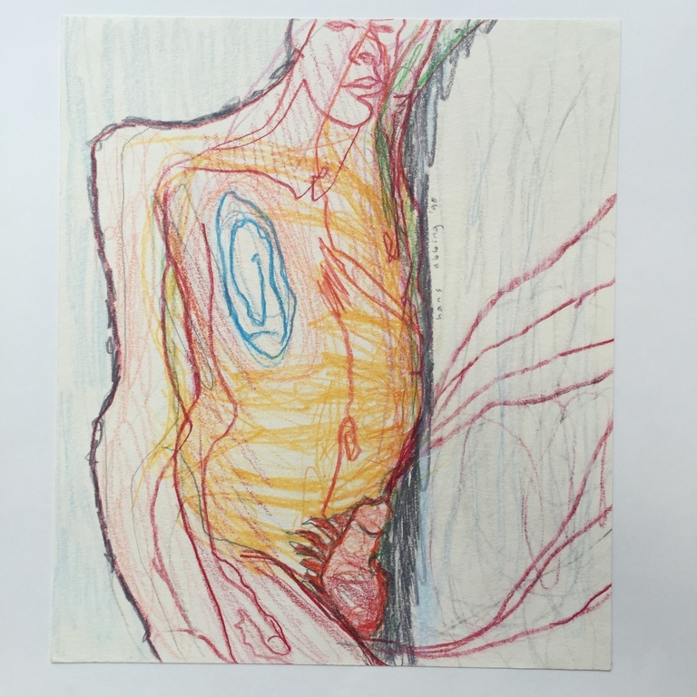 HANS ABBING pastel / tekening verkocht voor € 60!