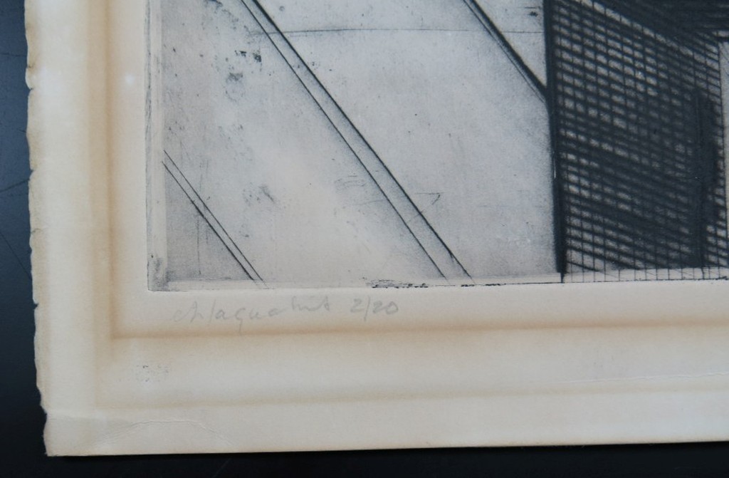 Gerda van Leeuwen: Ets en Aquatint, Tafel met bloem kopen? Bied vanaf 1!