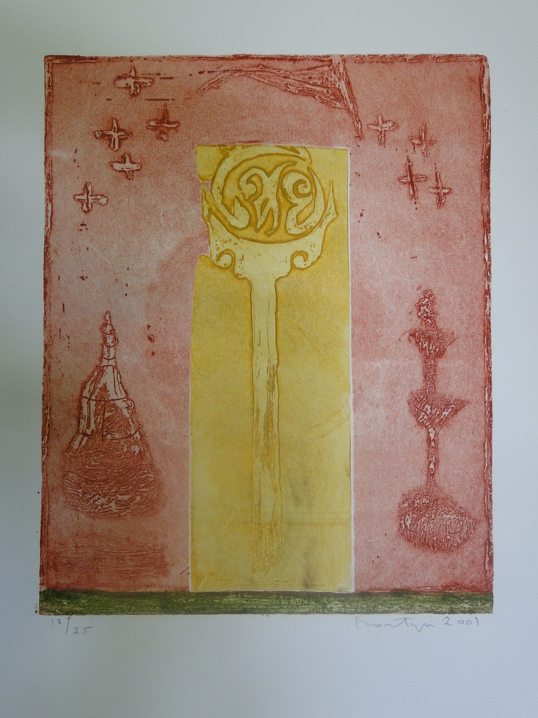 Jan Montyn. ets / aquatint getiteld; Light of Sukhothai kopen? Bied vanaf 75!