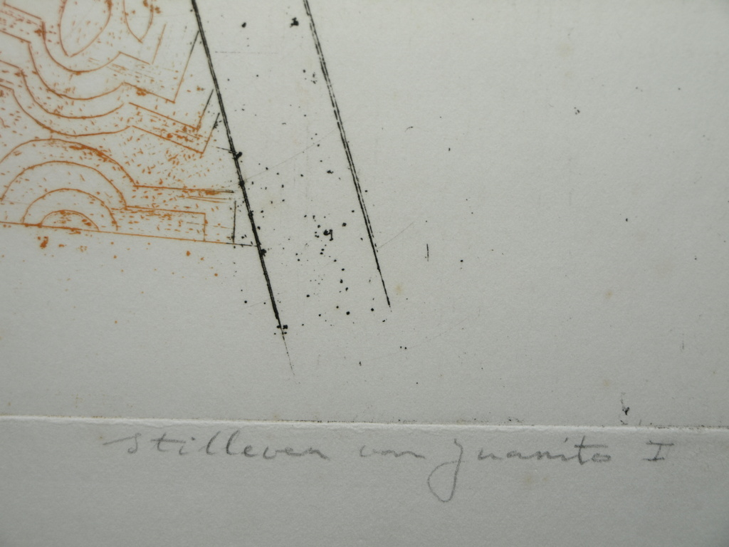 Walter Barten : Ets , Stilleven van Juanito I – gesigneerd – 1982 kopen? Bied vanaf 1!