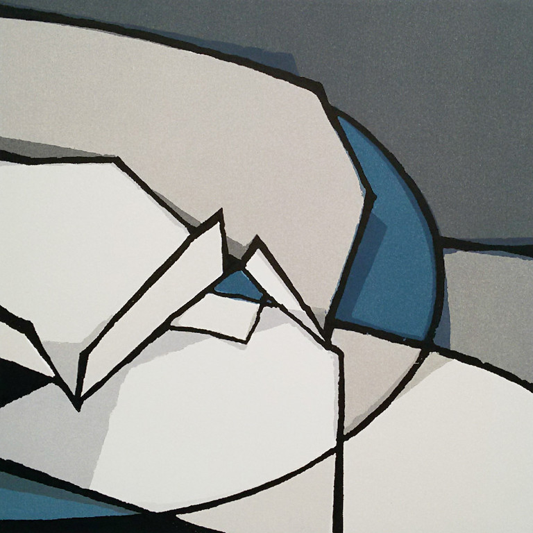 Fon Klement - Table Bleu, hoogdruk boardsnede kopen? Bied vanaf 225!