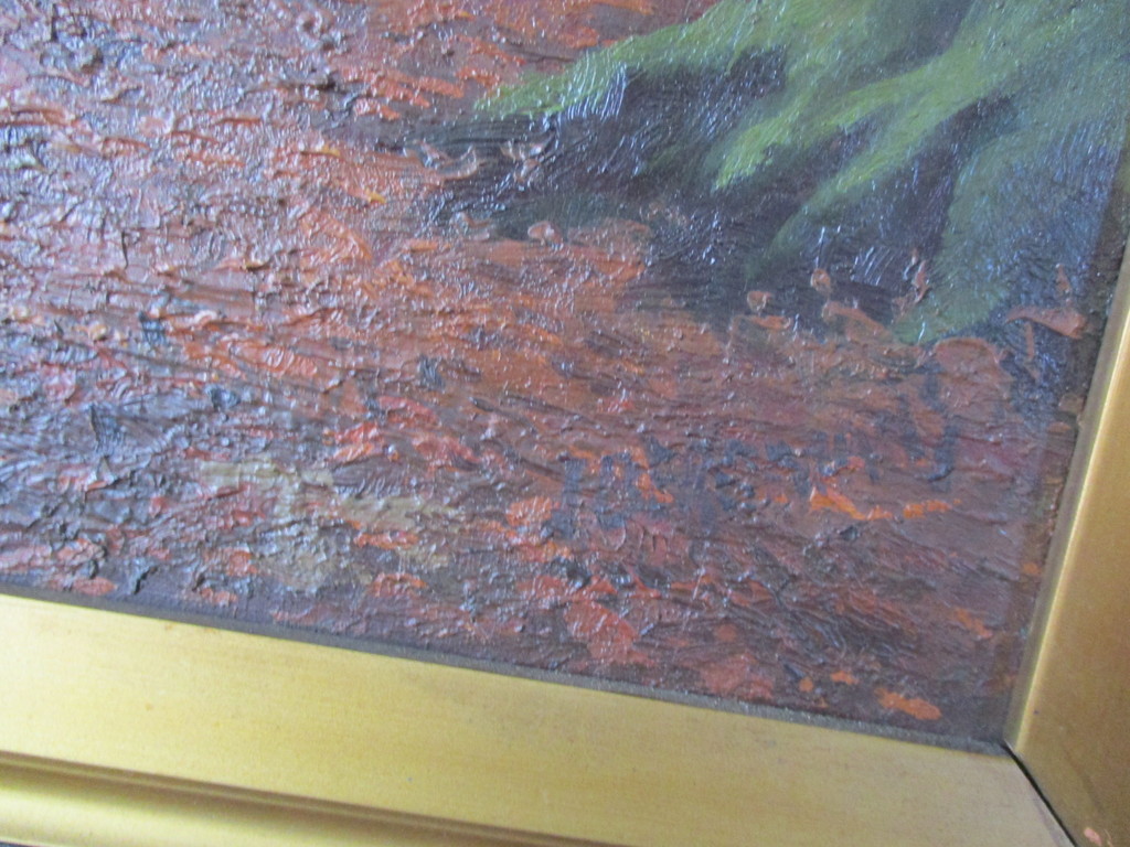 Jacques Bergmans: Olieverf op doek, Herfstbos kopen? Bied vanaf 175!