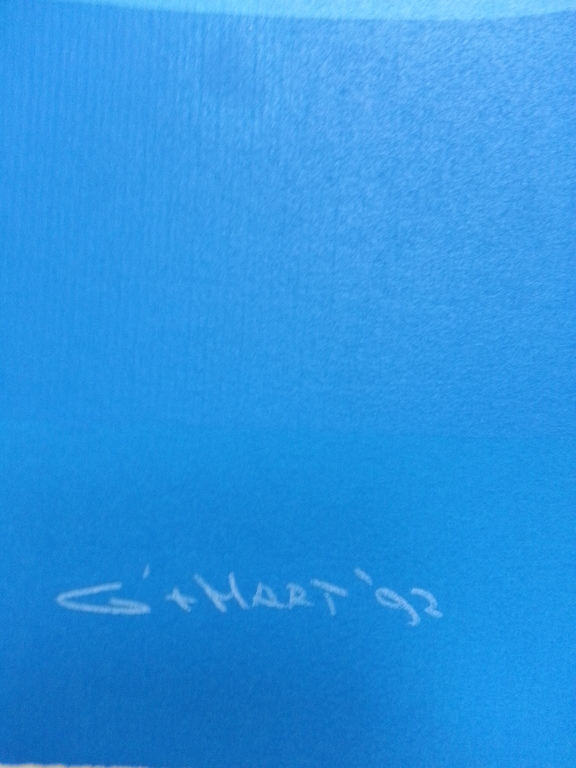 Gerard 't Hart: zeefdruk op papier, Titel:  kopen? Bied vanaf 30!