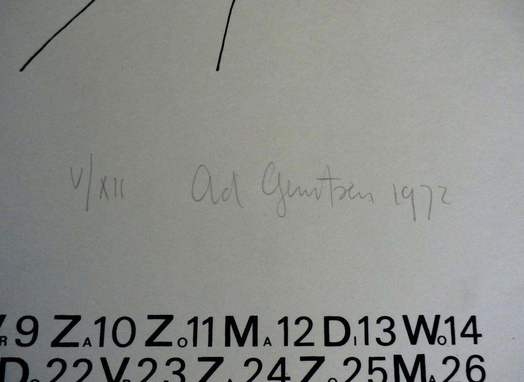 Ad gerritsen - zeefdruk - 1972 kopen? Bied vanaf 60!