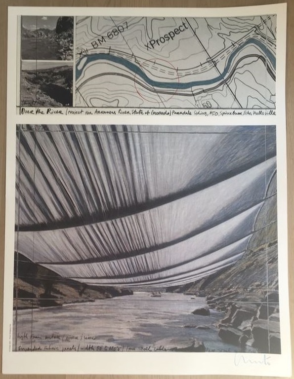 Laatste keer: Christo - Over the River - handgesigneerde XL silkscreen kopen? Bied vanaf 475!