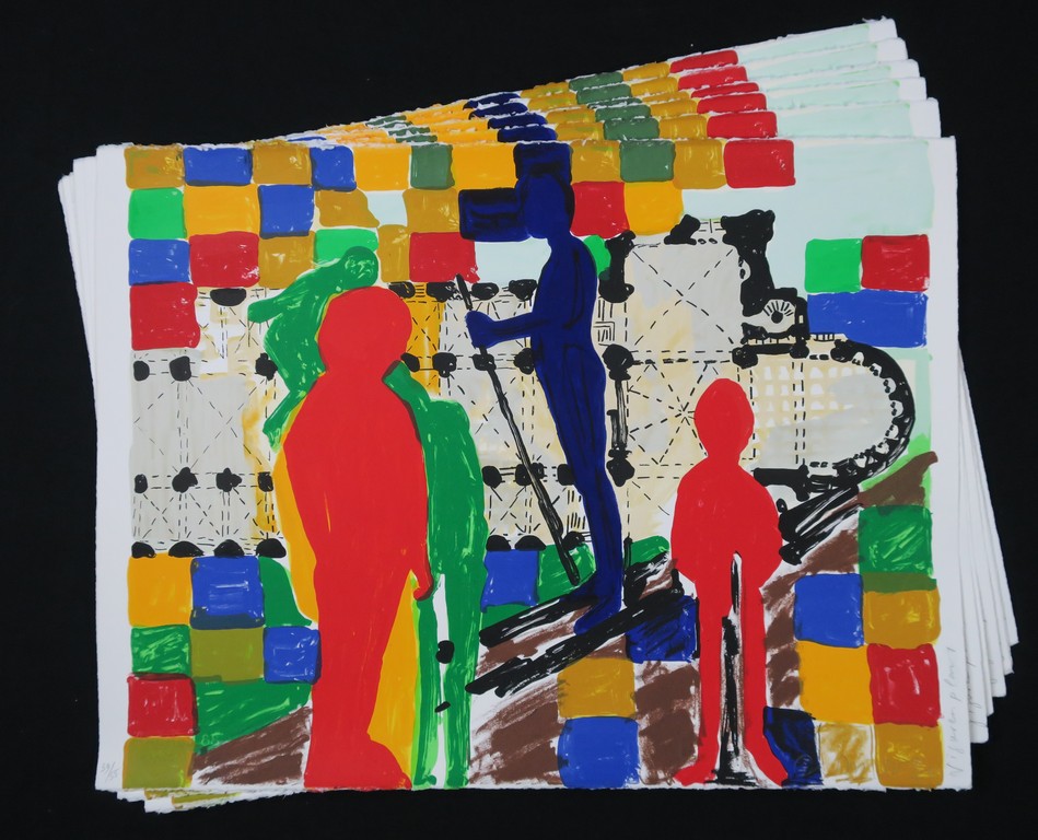 Cees Dolk: Lot met 11 zeefdrukken Figuren plan I kopen? Bied vanaf 50!