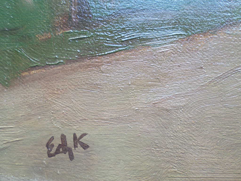 Edzard Koning - Hollands polderlandschap, olieverf op doek kopen? Bied vanaf 275!