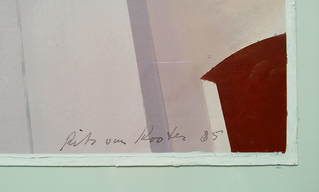 Rits van Kooten -  Walden 7, gemengde techniek op papier (ingelijst) kopen? Bied vanaf 195!