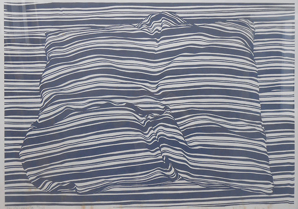 Har Sanders, zeefdruk 1970, In gelijst. verkocht voor € 85!