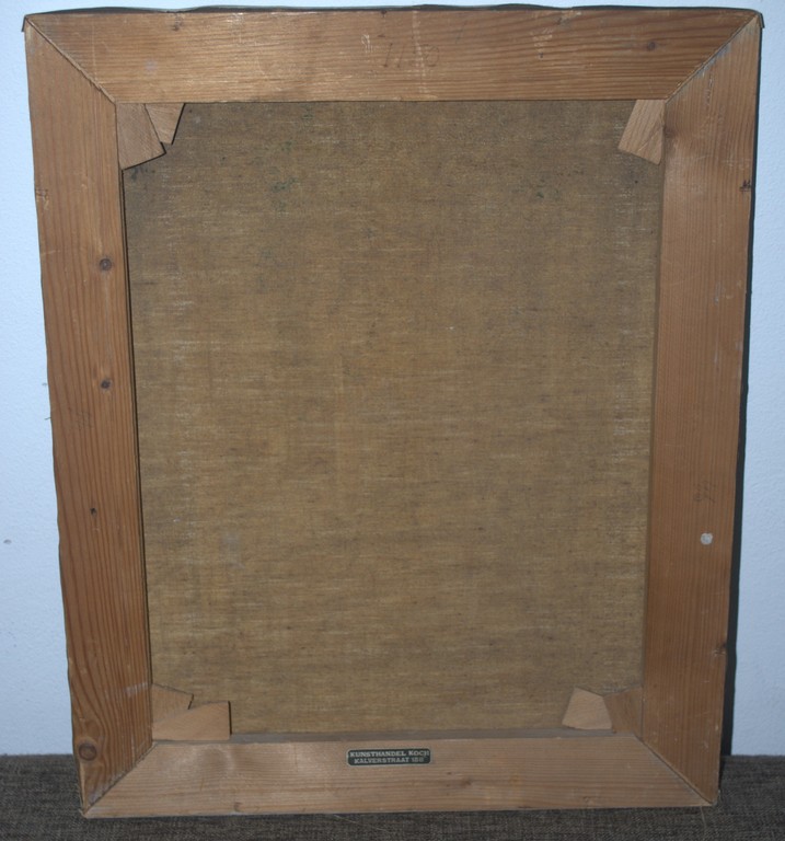 zonnige mediterraanse doorkijk - olieverf op doek - kunsthandel Koch kopen? Bied vanaf 45!