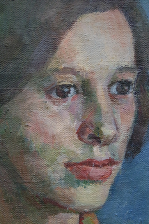 Marianne Fox-Ockinga (1941) - olieverf op doek - portret van een jonge vrouw kopen? Bied vanaf 89!