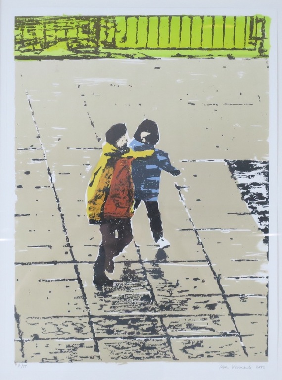 Koen Vermeule: Litho, Zonder titel (2) - Ingelijst kopen? Bied vanaf 100!