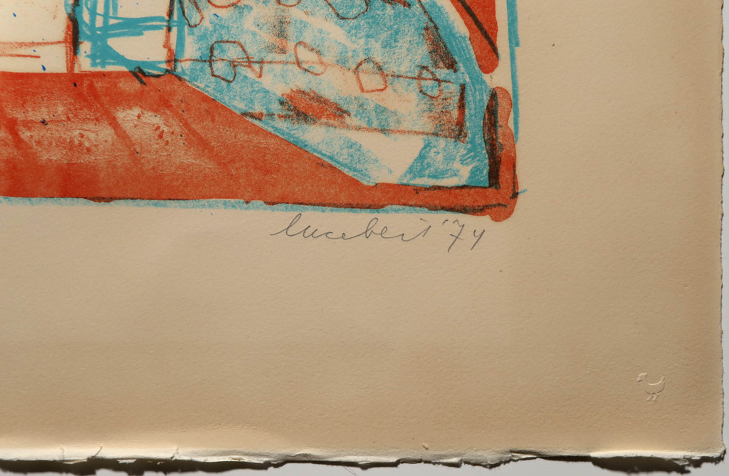 Lucebert: Litho, Blauw figuur kopen? Bied vanaf 200!