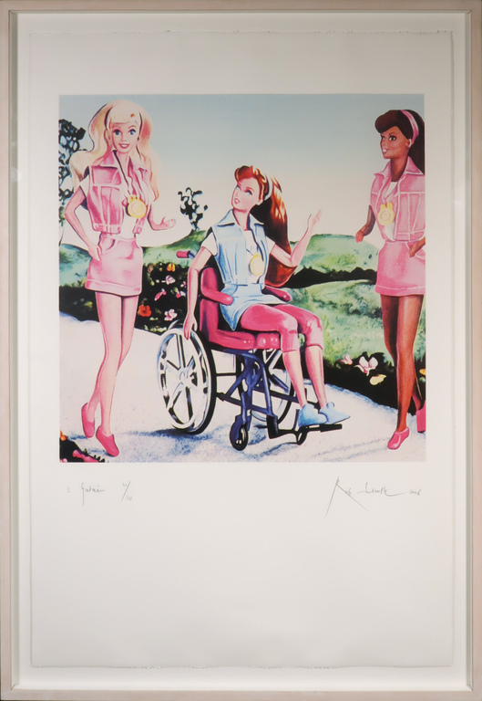 Rob Scholte: Zeefdruk, 3 gratieën - Ingelijst kopen? Bied vanaf 200!