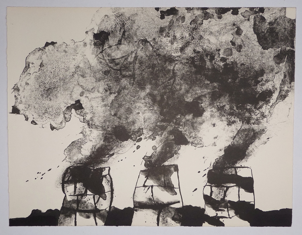 Jef Diederen, Litho, Werk uit de kunstmap De Val uit 1965 verkocht voor € 80!