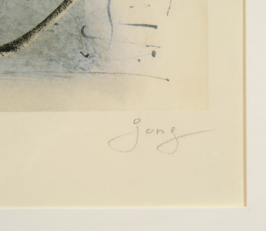 Onbekend gesigneerd: Offset, Zonder titel - Ingelijst kopen? Bied vanaf 1!