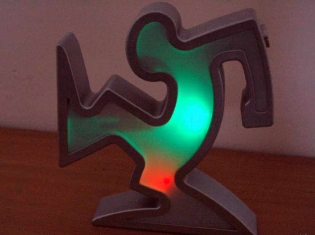 Osvaldo Cavandoci - Design lamp - Cartoon figuur 'La Linea' - veelkleurig licht kopen? Bied vanaf 1!
