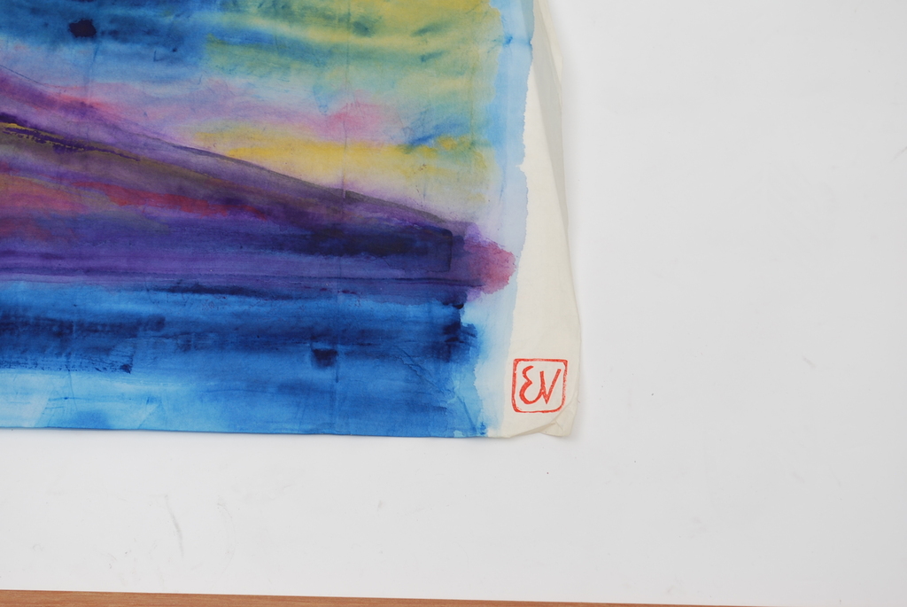 ERNST VIJLBRIEF (1934-2010), aquarel op rijstpapier kopen? Bied vanaf 1!