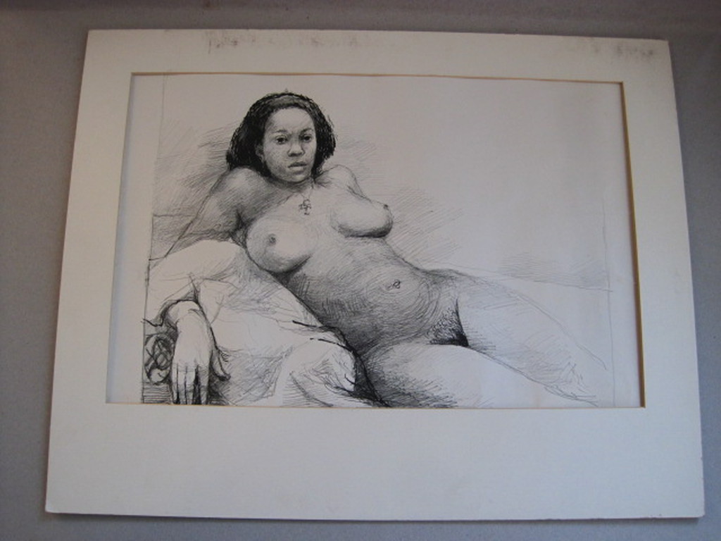Aat Veldhoen (1934-) grote litho "liggend naakt" gesigneerd 1964 kopen? Bied vanaf 1!