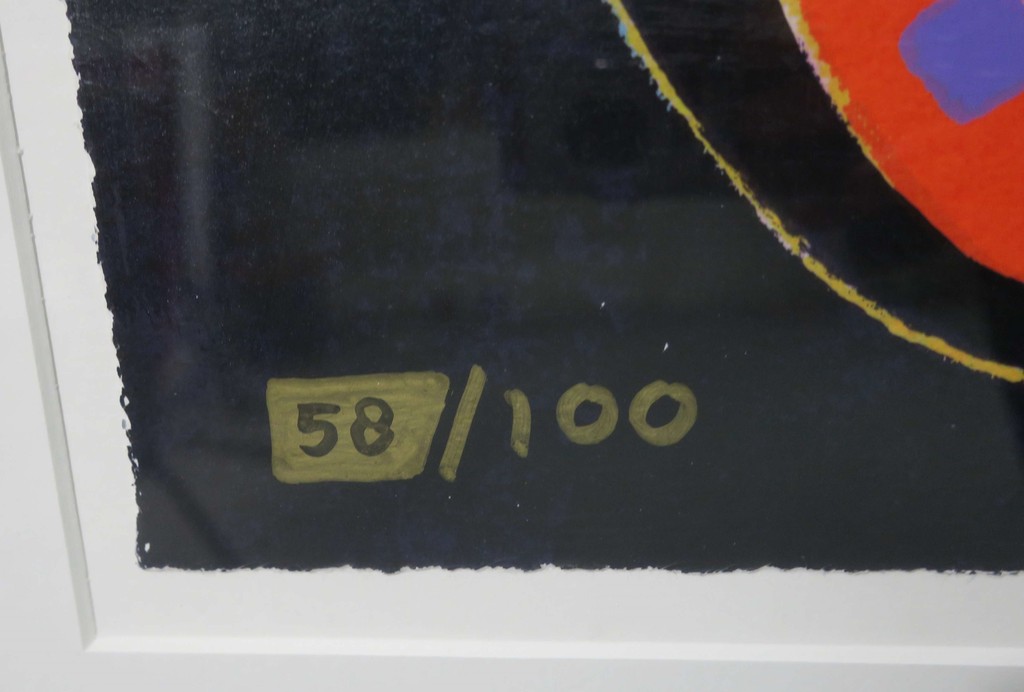 Joyce van Oorschot: Zeefdruk, Est ce que peux mango du tout? - Ingelijst (Groot) kopen? Bied vanaf 100!