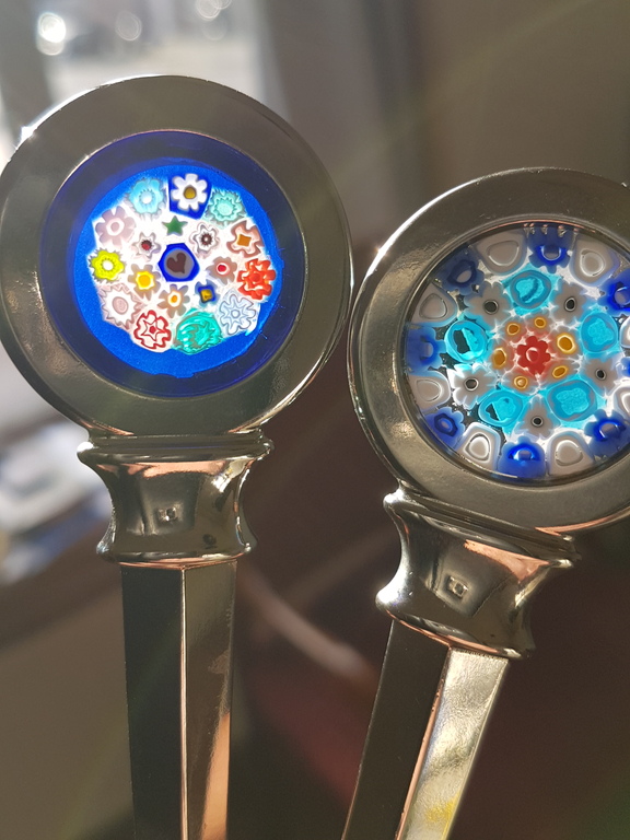 Opener met Venetiaanse Murrina set van twee pz kopen? Bied vanaf 19!