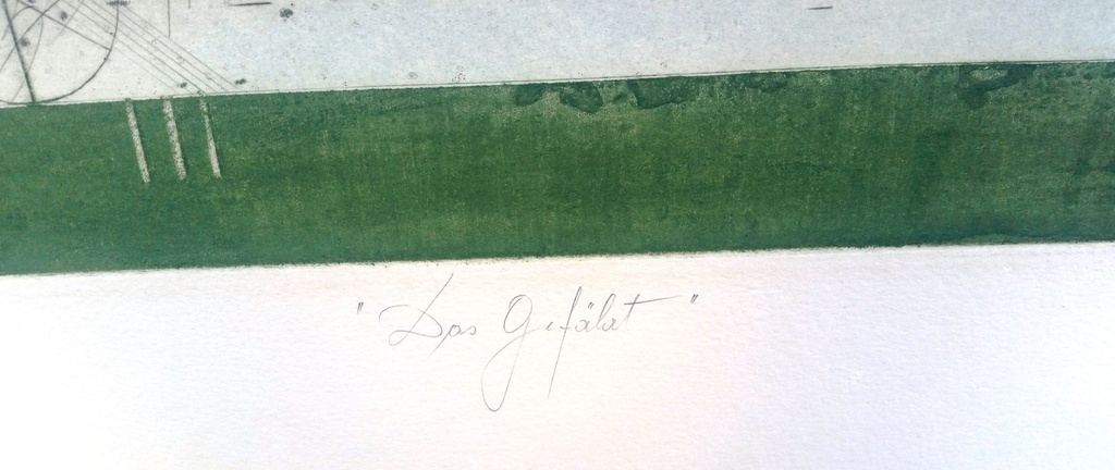 Josef Werner Das Gefährt -gesigneerde zeefdruk - épreuve d'artiste  kopen? Bied vanaf 200!