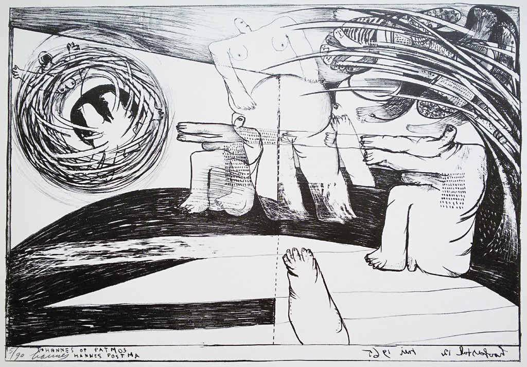 Hannes Postma - Hannes Postma - Johannes op Patmos, litho kopen? Bied vanaf 35!