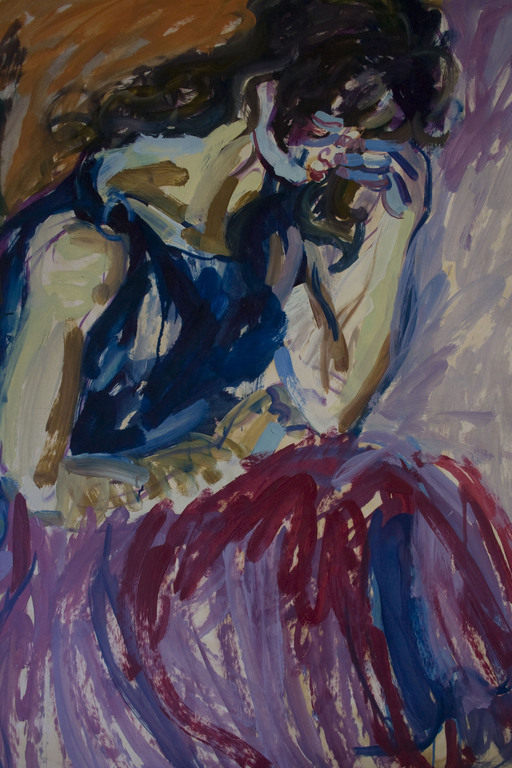 Wijnand van Lieshout,  olieverf op papier,  Naakt en ommezijde Jonge Vrouw kopen? Bied vanaf 100!