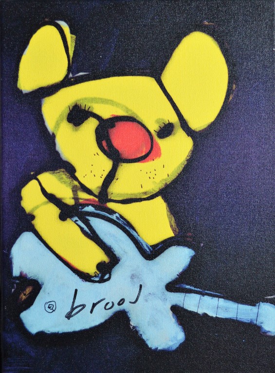 Herman Brood: Beertje - zeefdruk op linnen - ingelijst kopen? Bied vanaf 350!