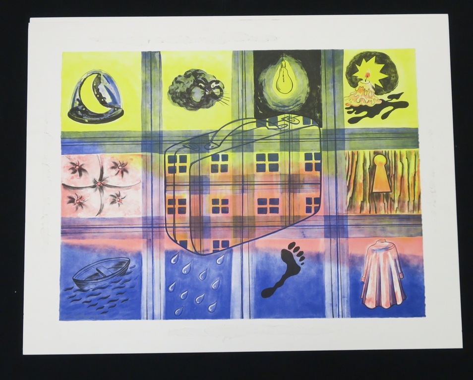 Lot van 8 werken van: Mareike Geys, Litho, Hotel terminus en save from oblivion kopen? Bied vanaf 1!