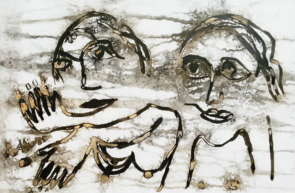 Lotti van der Gaag - Voyant la vallée dans le brouillard, gem. tech. (ingelijst) kopen? Bied vanaf 275!