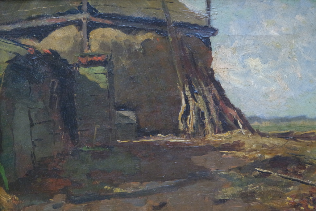 Jan Sirks (1885-1938) - olieverf op doek - hooimijt kopen? Bied vanaf 175!