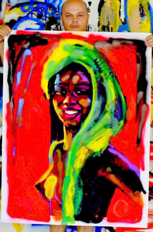 Peter Klashorst - 100 x 70 cm - Groot werk kopen? Bied vanaf 350!