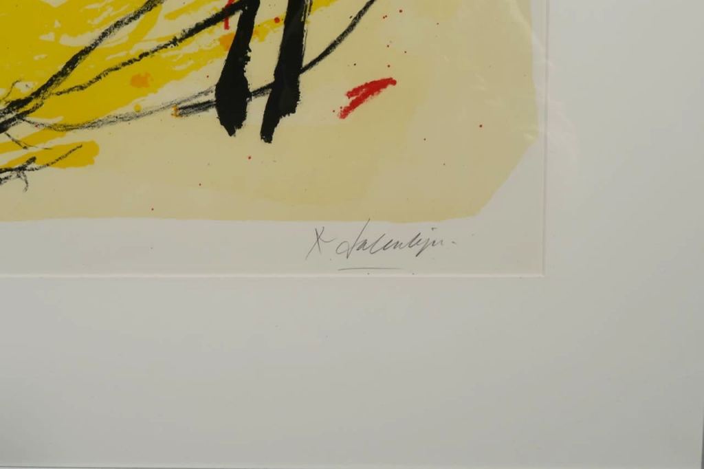 kees Salentijn: Zeefdruk, Sobre la mesa - Ingelijst kopen? Bied vanaf 20!