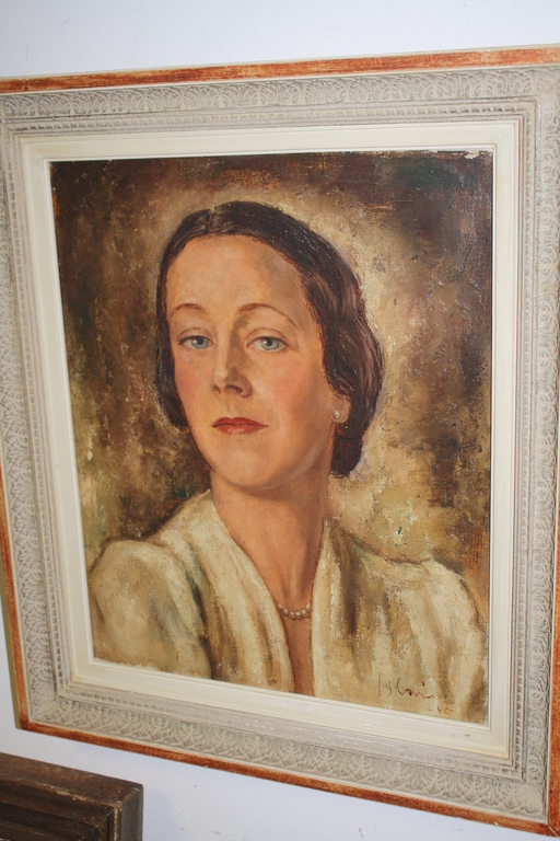 JOS CROIN - PORTRET VAN EEN DAME 1945 verkocht voor € 170!