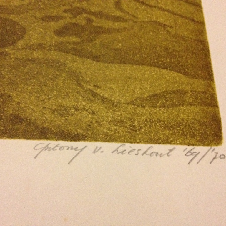 Antony van Lieshout (1943), Afgraving, kleurets, 1969-1970  kopen? Bied vanaf 25!