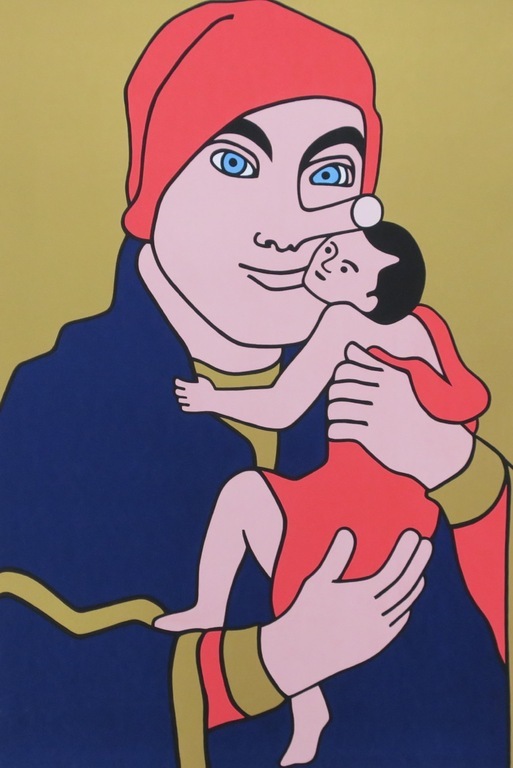 Wouter van Riessen: Zeefdruk, Pinocchio Madonna (Groot) kopen? Bied vanaf 1!