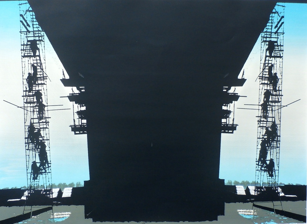 Rob van Oosten - Zeefdruk: 17: 00 verkocht voor € 37!