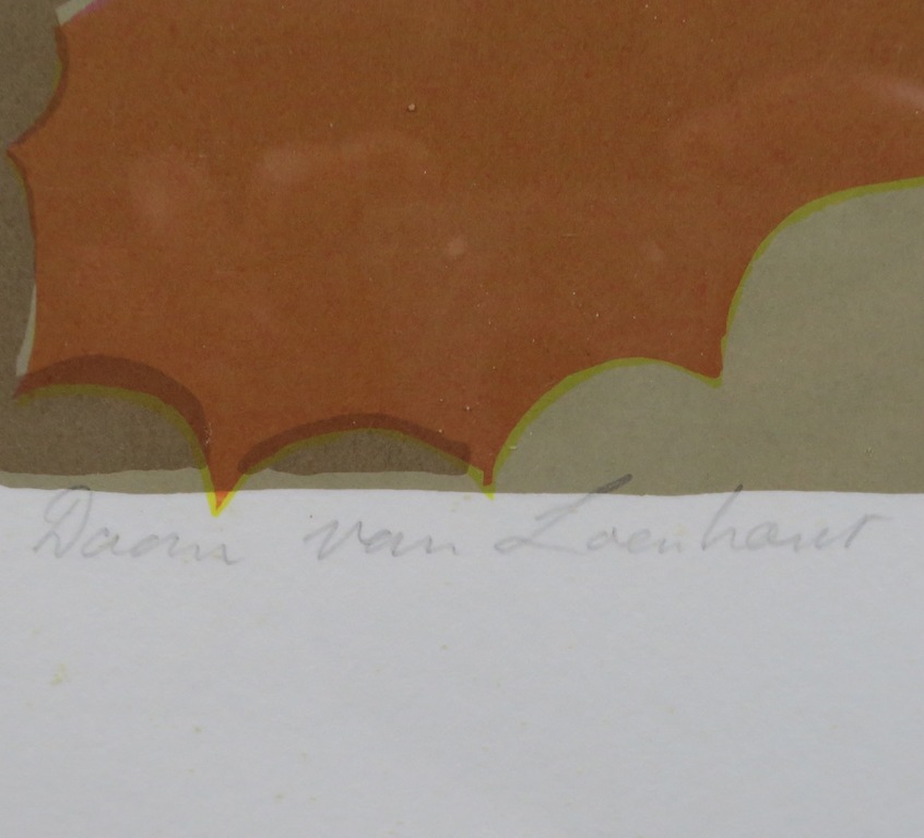 Daan Loenhout: Zeefdruk, Tijds-win-ding - Ingelijst kopen? Bied vanaf 20!