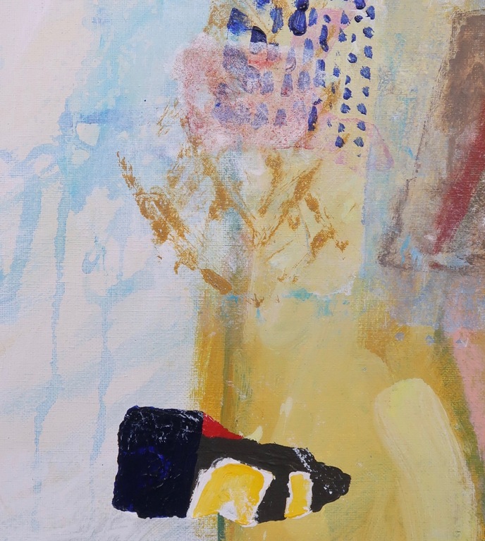 Vanche: 2x Olieverf op doek, Phonetic painting 17 L/R kopen? Bied vanaf 1!