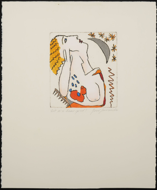 Jose Fernanda: Handbewerkte Ets, Zit m'n haar goed? kopen? Bied vanaf 20!