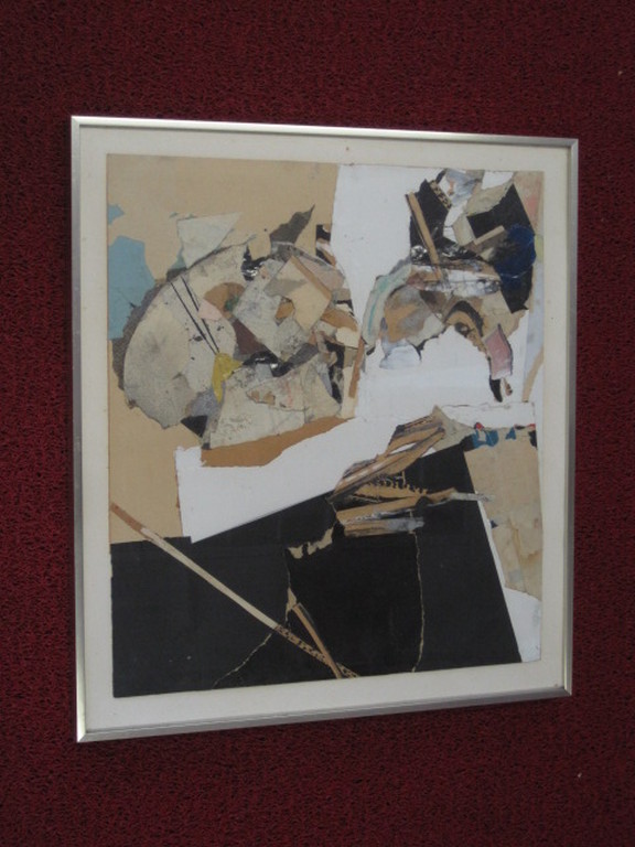 G.L.vd Eerenbeemt (1936-2011) grote COLLAGE "schroot op tafel" 1960 gesigneerd  kopen? Bied vanaf 1!