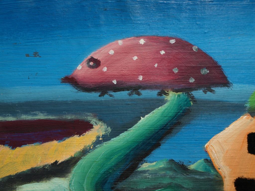 Hugo Bertels (1946) : Acryl op doek – Voor Dana – Gesigneerd & ingelijst-1994  kopen? Bied vanaf 1!