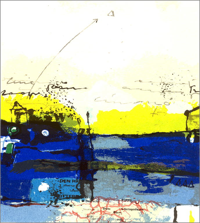 Theo Koster - Den Haag - Gesigneerde zeefdruk - 1998 kopen? Bied vanaf 25!