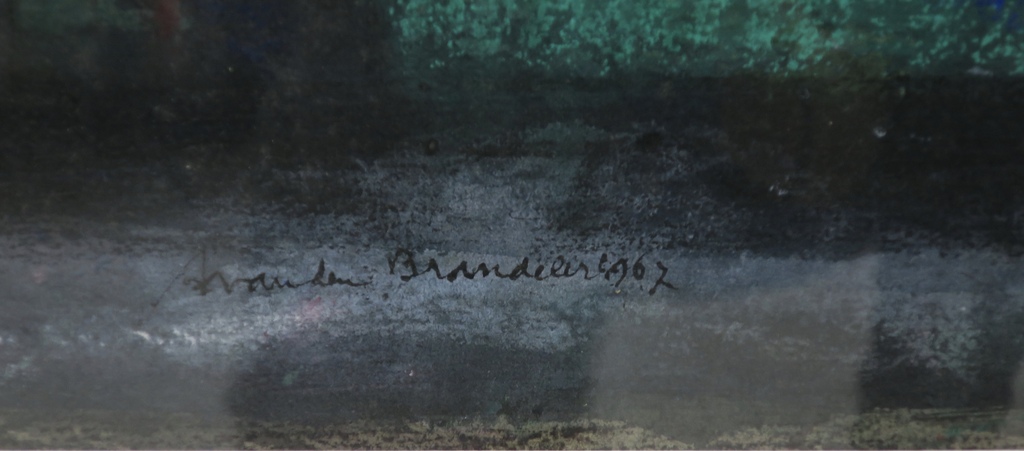 Agnes van den Brandeler: Krijt, Compositie I -Ingelijst kopen? Bied vanaf 80!